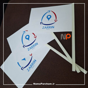 چاپ لوگو روی پرچم دستی
